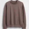 Sweat-shirt tunique oversize à col montant Vintagesoft