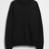 Sweat-shirt tunique oversize à col montant Vintagesoft