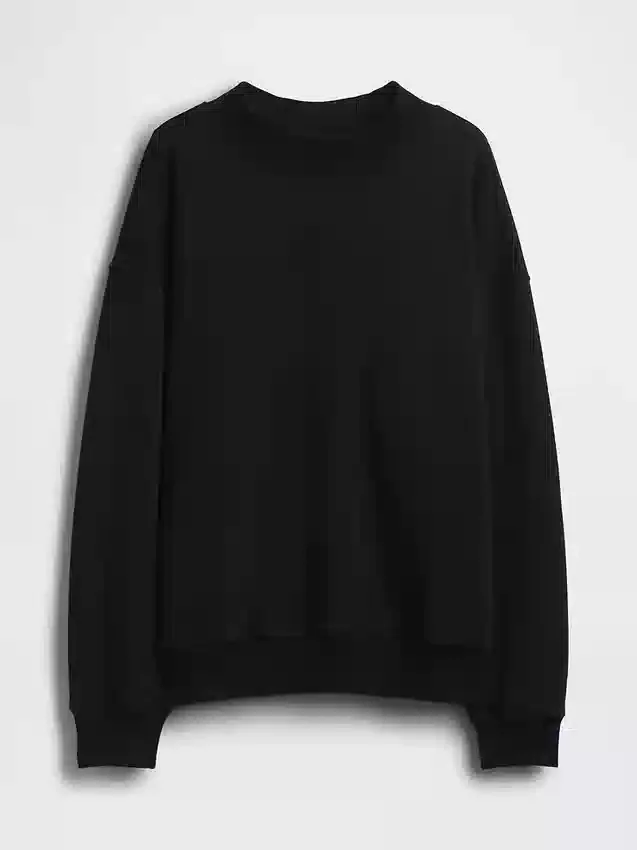 Sweat-shirt tunique oversize à col montant Vintagesoft