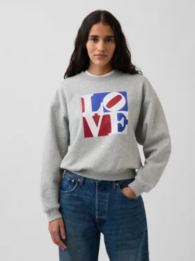 Sweat-shirt « Vintagesoft Love » de Robert Indiana