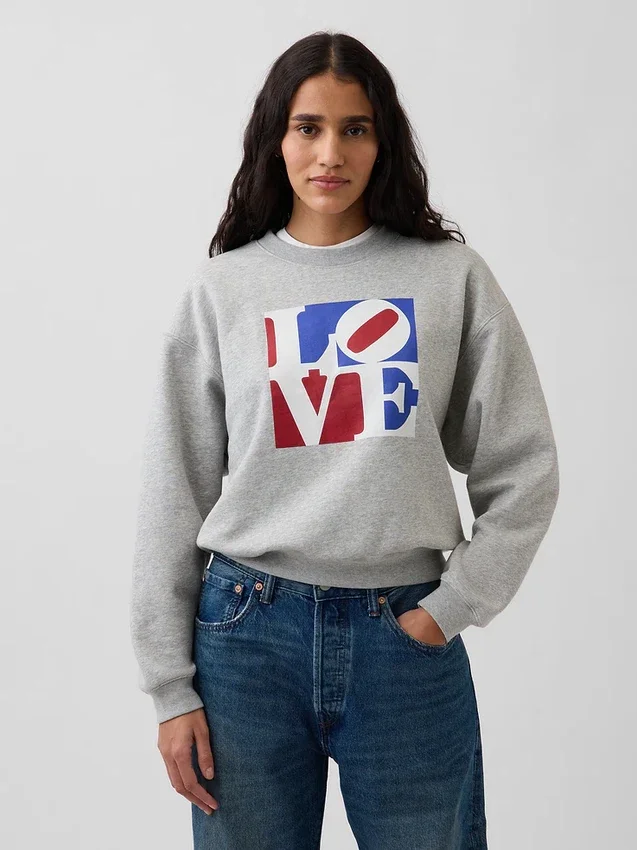Sweat-shirt « Vintagesoft Love » de Robert Indiana