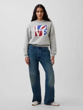 Sweat-shirt « Vintagesoft Love » de Robert Indiana