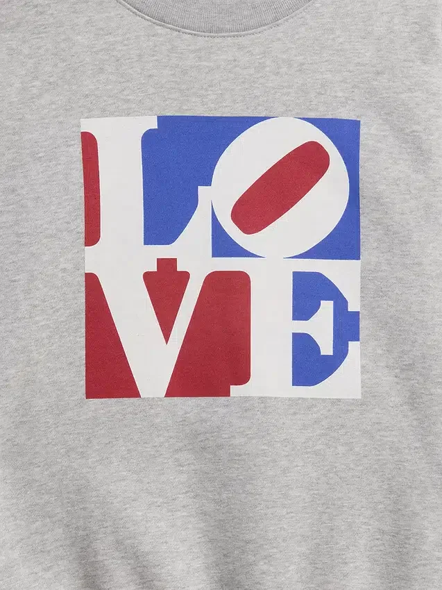 Sweat-shirt « Vintagesoft Love » de Robert Indiana