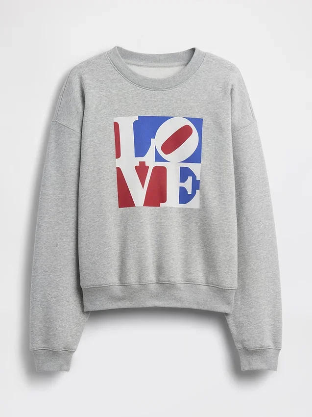 Sweat-shirt « Vintagesoft Love » de Robert Indiana