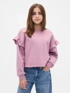 Sweat à volants Vintagesoft pour enfants