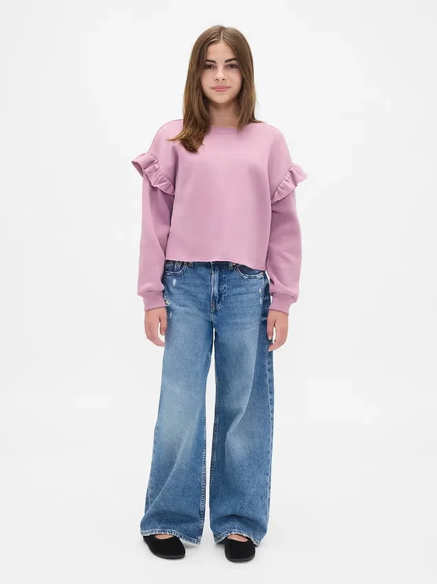 Sweat à volants Vintagesoft pour enfants
