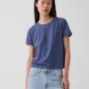 T-shirt 100 % coton à l'effet rétréci authentique