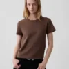 T-shirt 100 % coton à l'effet rétréci authentique