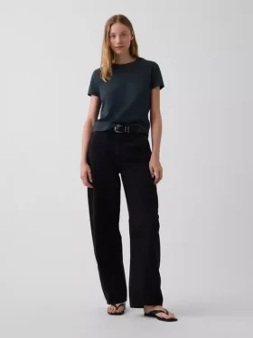T-shirt 100 % coton à l’effet rétréci authentique