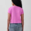 T-shirt 100 % coton à l'effet rétréci authentique