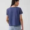T-shirt 100 % coton à l'effet rétréci authentique
