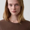 T-shirt 100 % coton à l'effet rétréci authentique