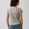 T-shirt ajusté à côtes multicolores pour enfants