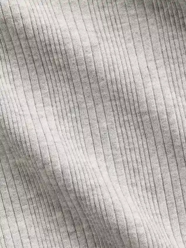 T-shirt ajusté à côtes multicolores pour enfants