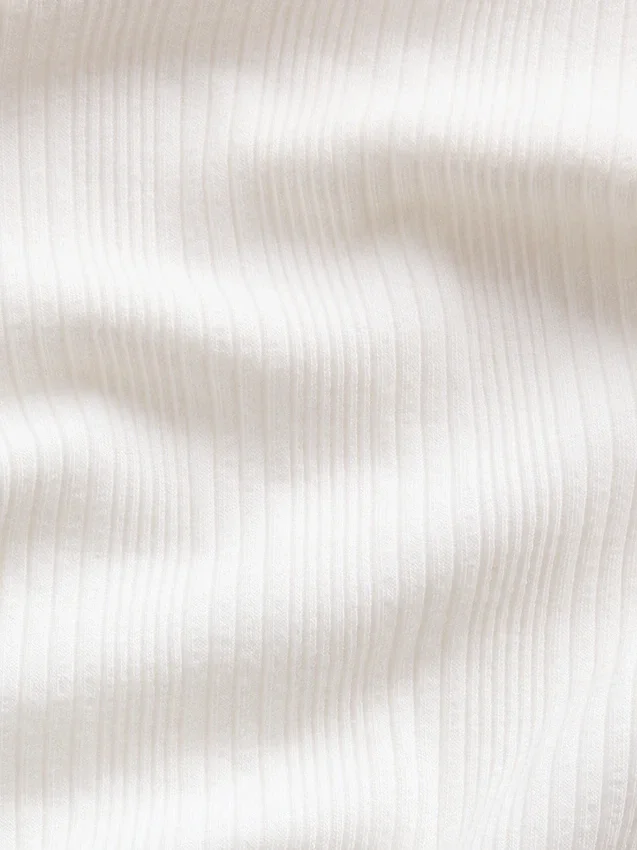 T-shirt ajusté à côtes multicolores pour enfants