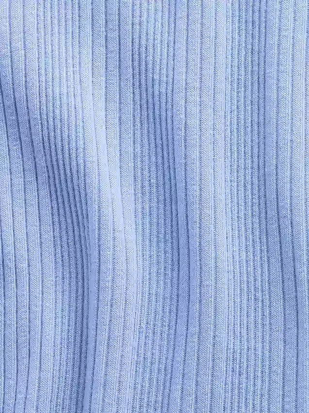 T-shirt ajusté à côtes multicolores pour enfants