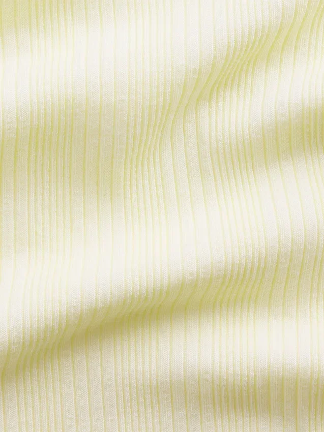 T-shirt ajusté à côtes multicolores pour enfants