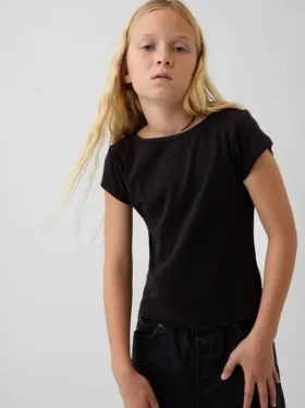 T-shirt ajusté à manches courtes pour enfant