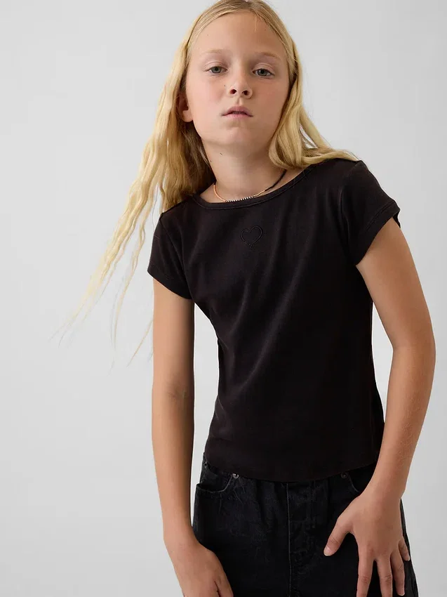 T-shirt ajusté à manches courtes pour enfant
