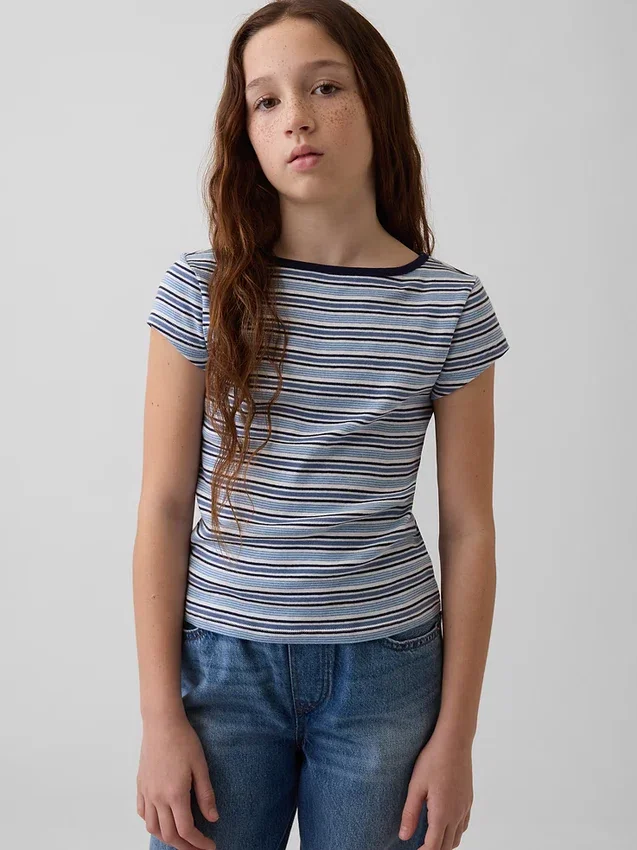 T-shirt ajusté à manches courtes pour enfant
