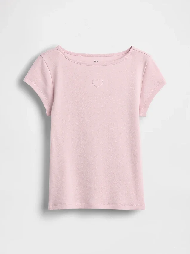 T-shirt ajusté à manches courtes pour enfant