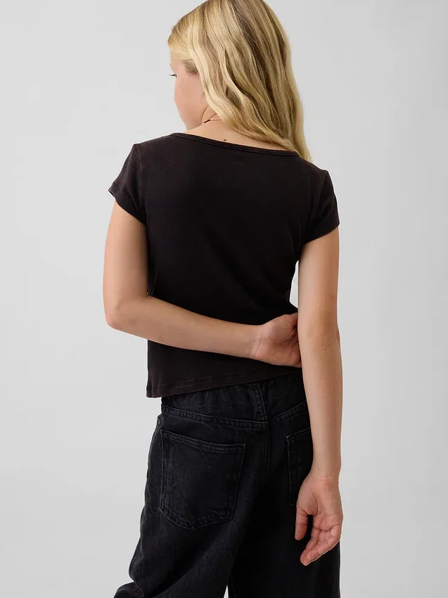 T-shirt ajusté à manches courtes pour enfant