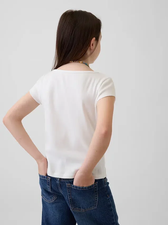 T-shirt ajusté à manches courtes pour enfant