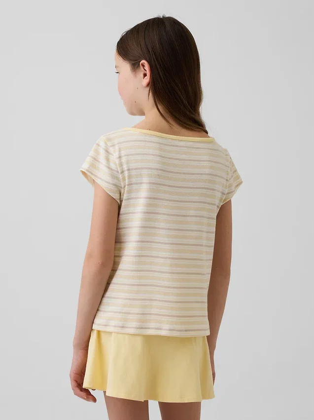 T-shirt ajusté à manches courtes pour enfant