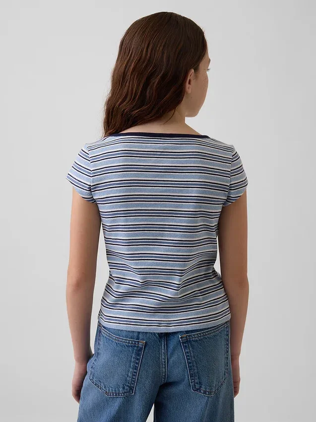 T-shirt ajusté à manches courtes pour enfant