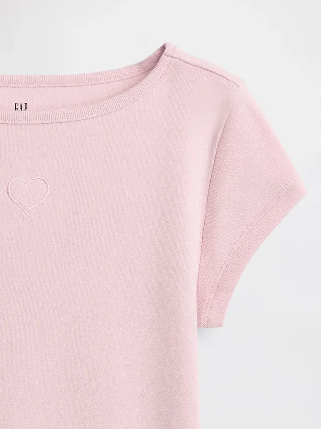 T-shirt ajusté à manches courtes pour enfant