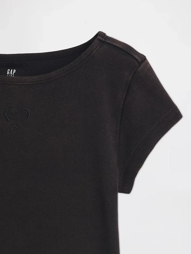 T-shirt ajusté à manches courtes pour enfant