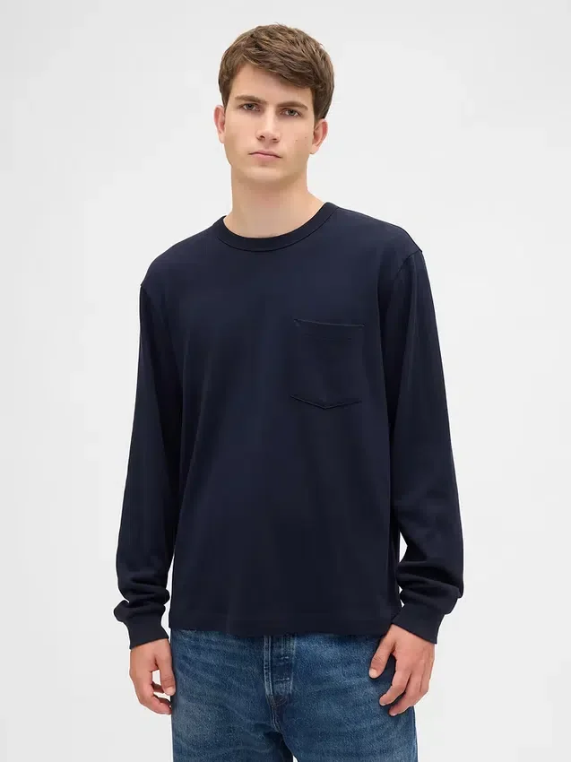 T-shirt ample en coton épais