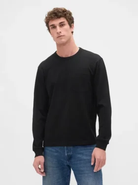 T-shirt ample en coton épais