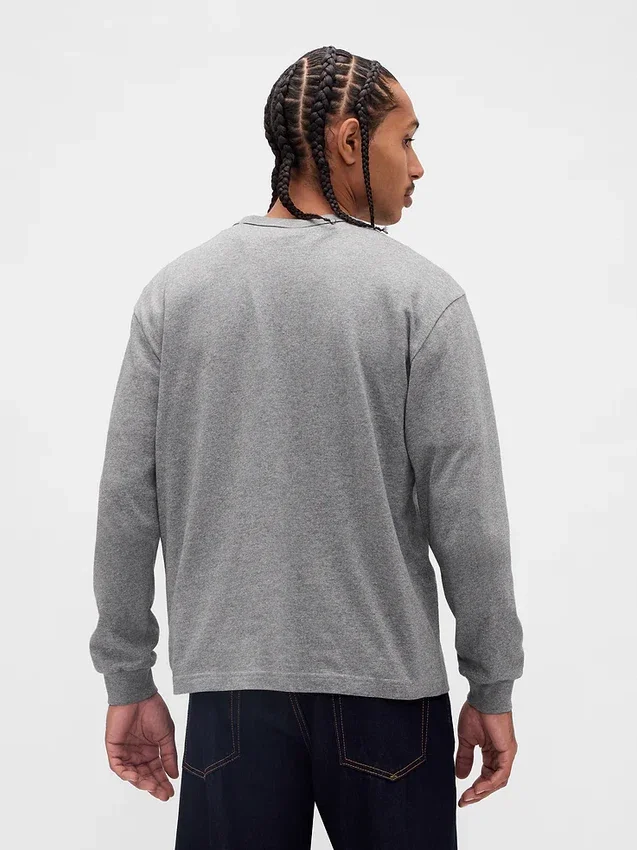 T-shirt ample en coton épais