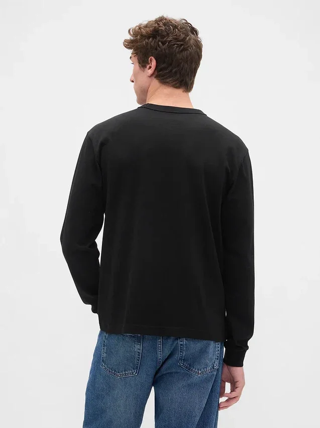 T-shirt ample en coton épais