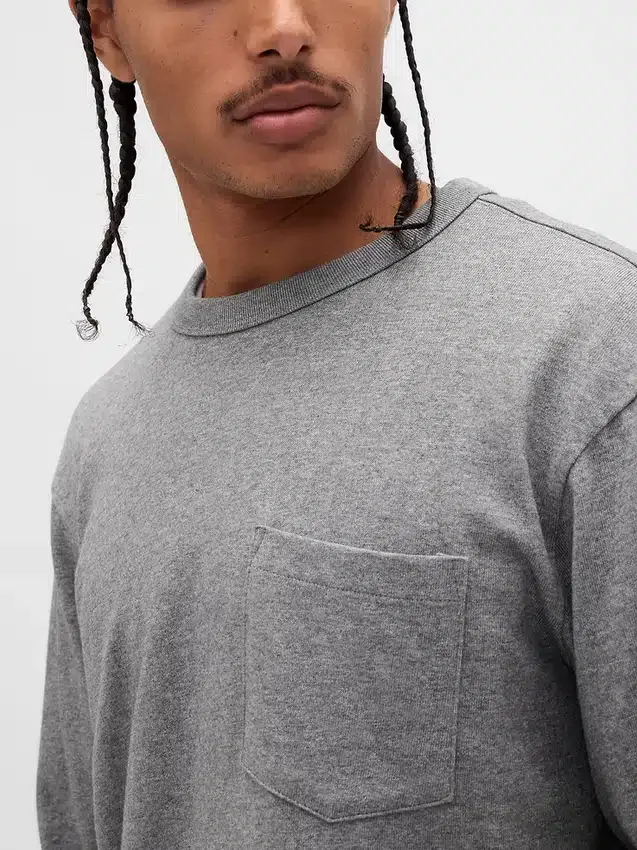 T-shirt ample en coton épais