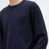 T-shirt ample en coton épais