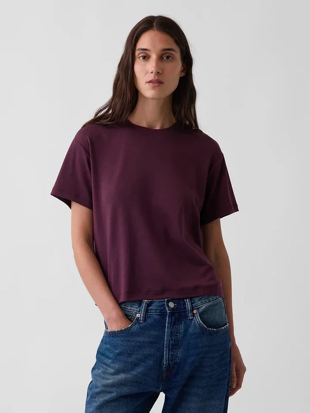 T-shirt ample en coton Supima®