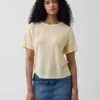 T-shirt ample en mélange de lin