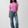 T-shirt ample en mélange de lin