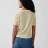 T-shirt ample en mélange de lin