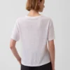 T-shirt ample en mélange de lin