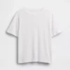T-shirt ample en mélange de lin
