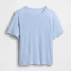 T-shirt ample en mélange de lin