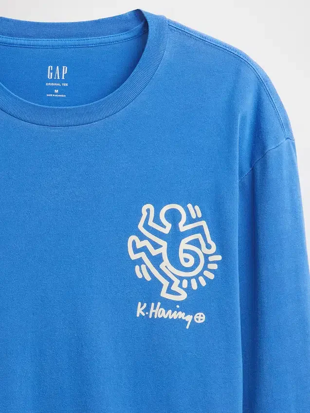 T-shirt ample à motif Keith Haring