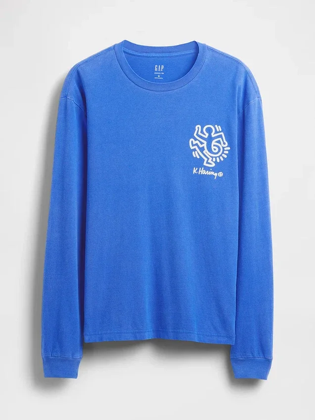 T-shirt ample à motif Keith Haring