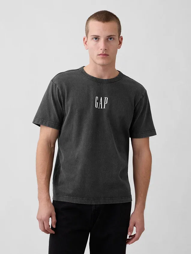 T-shirt ample épais avec logo