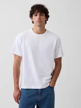T-shirt ample épais pour adulte avec logo