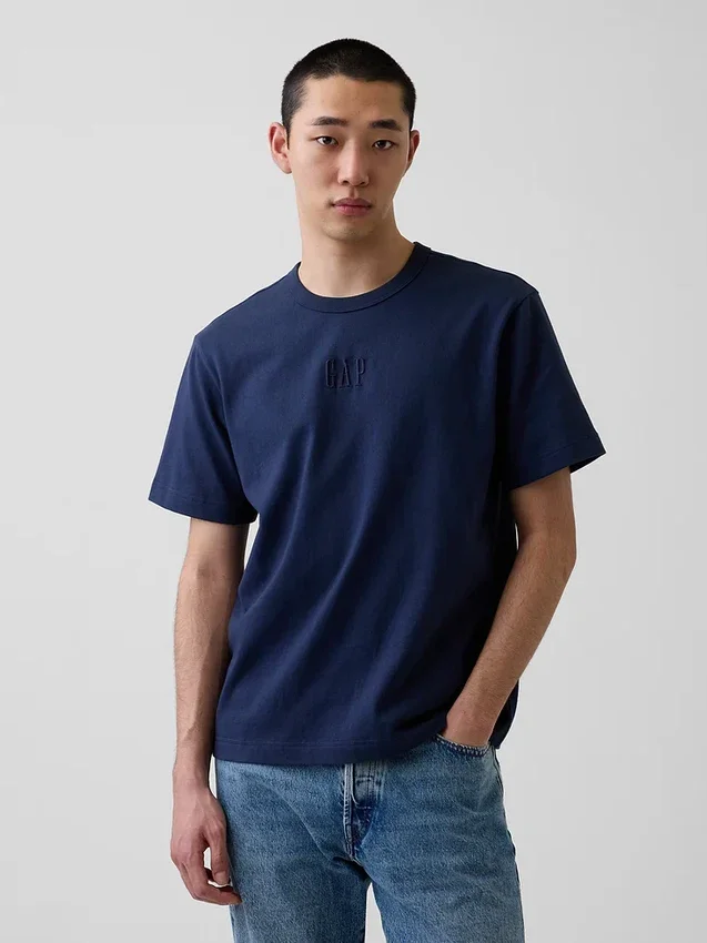 T-shirt ample épais pour adulte avec logo
