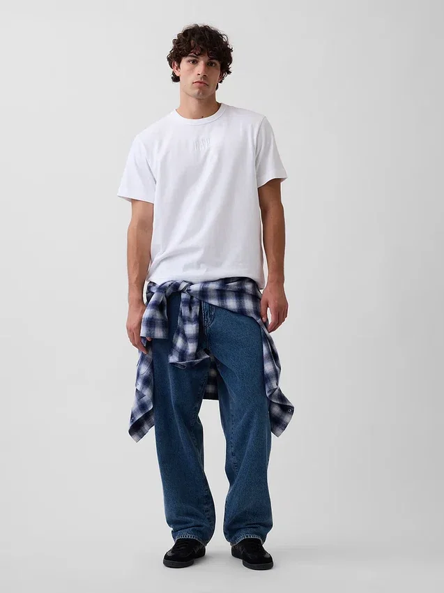 T-shirt ample épais pour adulte avec logo